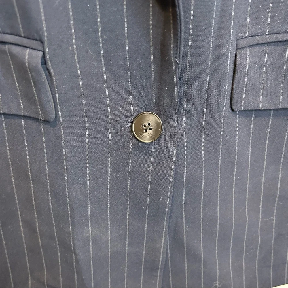 Only Onlhayden Oversized Long Sleeve Striped Blazer Navy Blue - Picture 2 of 6